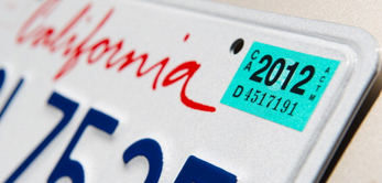 vehicle registration plate