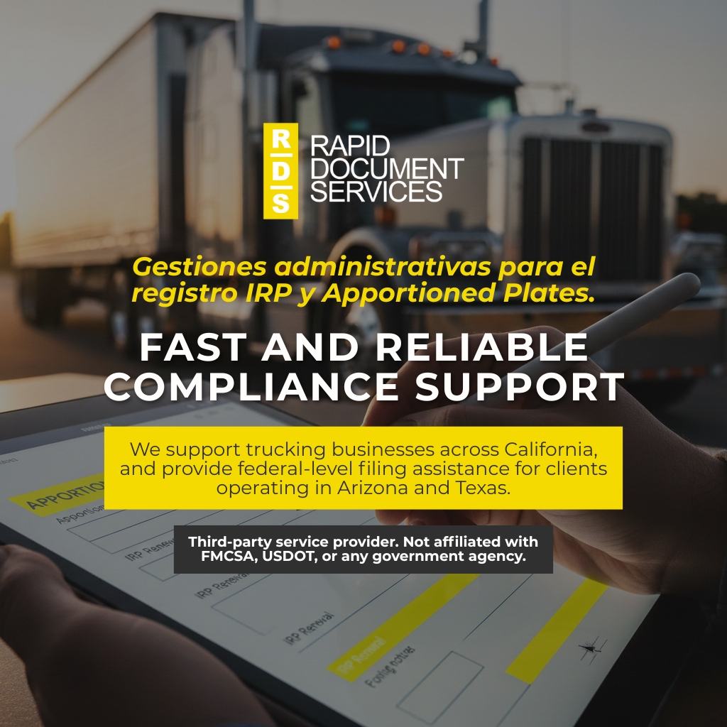 How To Renew California Apportioned Plates